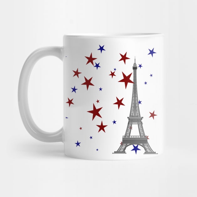 Eiffel Tower with Stars by HolidayBug